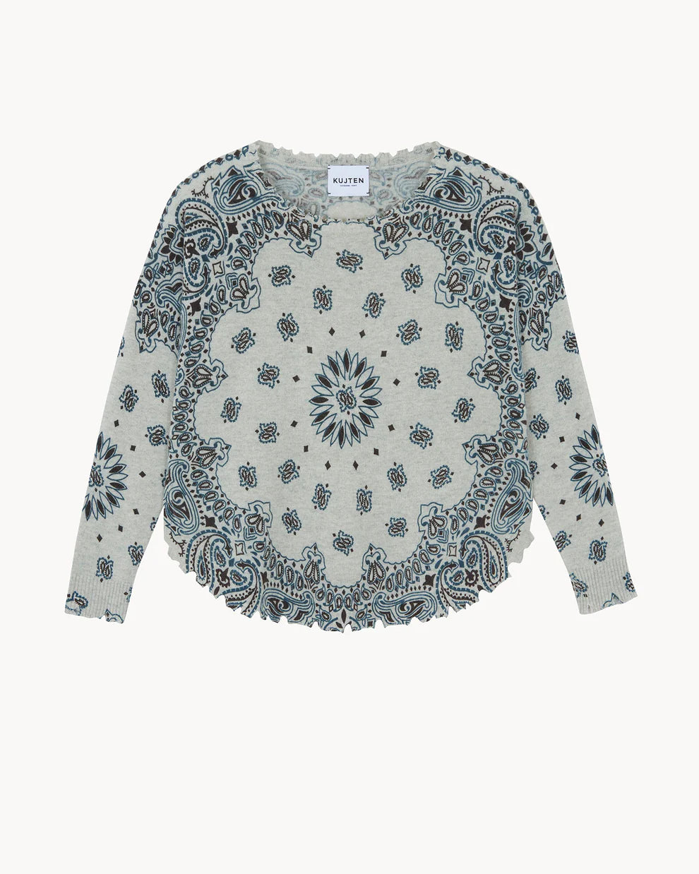 Kujten Pull Mela Western en Cachemire Bouleau
