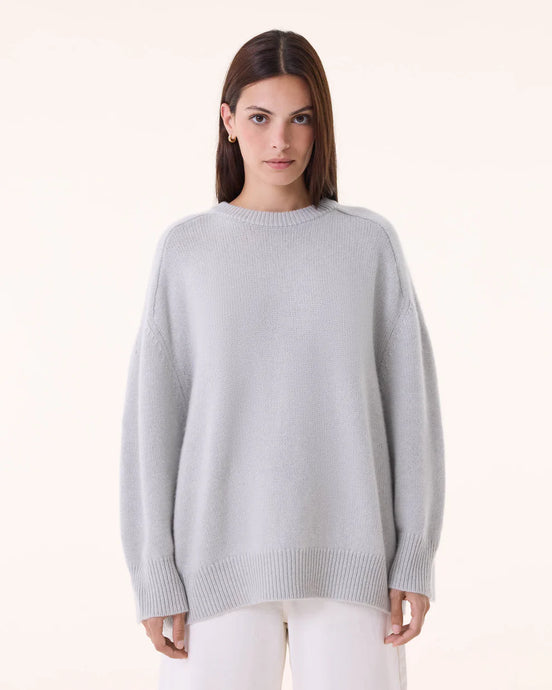 Kujten Pull Diane Cachemire Gris Bouleau