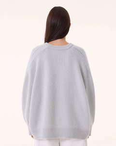Kujten Pull Diane Cachemire Gris Bouleau