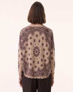 Kujten Pull Mela Western en Cachemire Light Camel