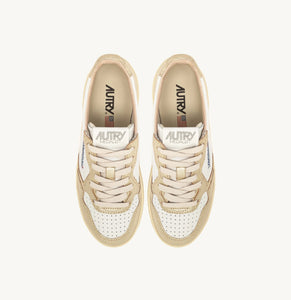 Autry Sneakers Plateform Leather Platinum WB16