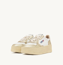 Charger l&#39;image dans la galerie, Autry Sneakers Plateform Leather Platinum WB16
