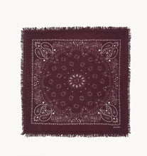 Charger l'image dans la galerie, Kujten Grand Bandana Hachiko en Cachemire Bordeaux