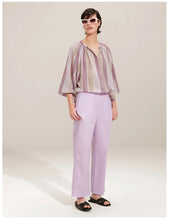 Charger l&#39;image dans la galerie, Bellepiece Blouse Jeff Purple Stripe