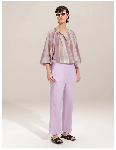Bellepiece Blouse Jeff Purple Stripe