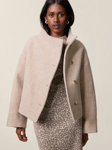 Rouje Manteau Gedeon en Laine Beige