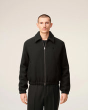Charger l&#39;image dans la galerie, AMI Blouson Noir Zippé en Laine Anthracite
