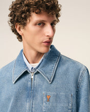 Charger l'image dans la galerie, AMI Blouson Bleu Zippé Ami de Coeur Bleu Used