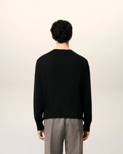 Charger l&#39;image dans la galerie, AMI Pull Col Rond Ami de Coeur en Laine Noir
