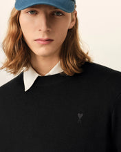 Charger l'image dans la galerie, AMI Pull Ami de Coeur Noir en Laine Noir