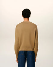 Charger l&#39;image dans la galerie, AMI Pull Col Rond Ami de Coeur en Laine Camel Noir