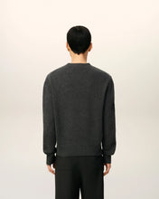 Charger l&#39;image dans la galerie, AMI Pull Ami de Coeur en Laine Cachemire Anthracite