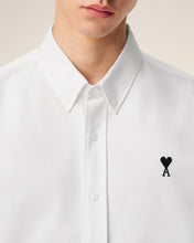 Charger l&#39;image dans la galerie, AMI Chemise Ami de Coeur Noir Oxford Blanc Naturel