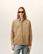 Charger l'image dans la galerie, AMI Chemise en Velours Ami de Coeur Noir Beige Mastic