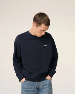 AMI Sweatshirt Ami Alexandre Mattiussi Bleu Nuit