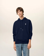 Charger l&#39;image dans la galerie, AMI Hoodie Ami de Coeur Ecru Bleu Nuit