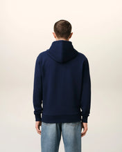 Charger l&#39;image dans la galerie, AMI Hoodie Ami de Coeur Ecru Zip Bleu Nuit