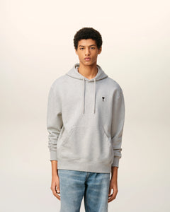 AMI Hoodie Ami de Coeur Noir Gris Cendre