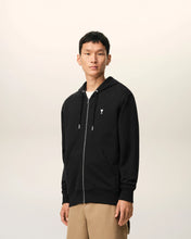 Charger l'image dans la galerie, AMI Hoodie Zippé Ami de Coeur Noir Blanc Creme