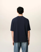 Charger l&#39;image dans la galerie, AMI T-shirt Ami Alexandre Mattiussi Bleu Marine