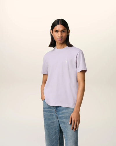 AMI T-shirt Ami de Coeur Ecru Lilas
