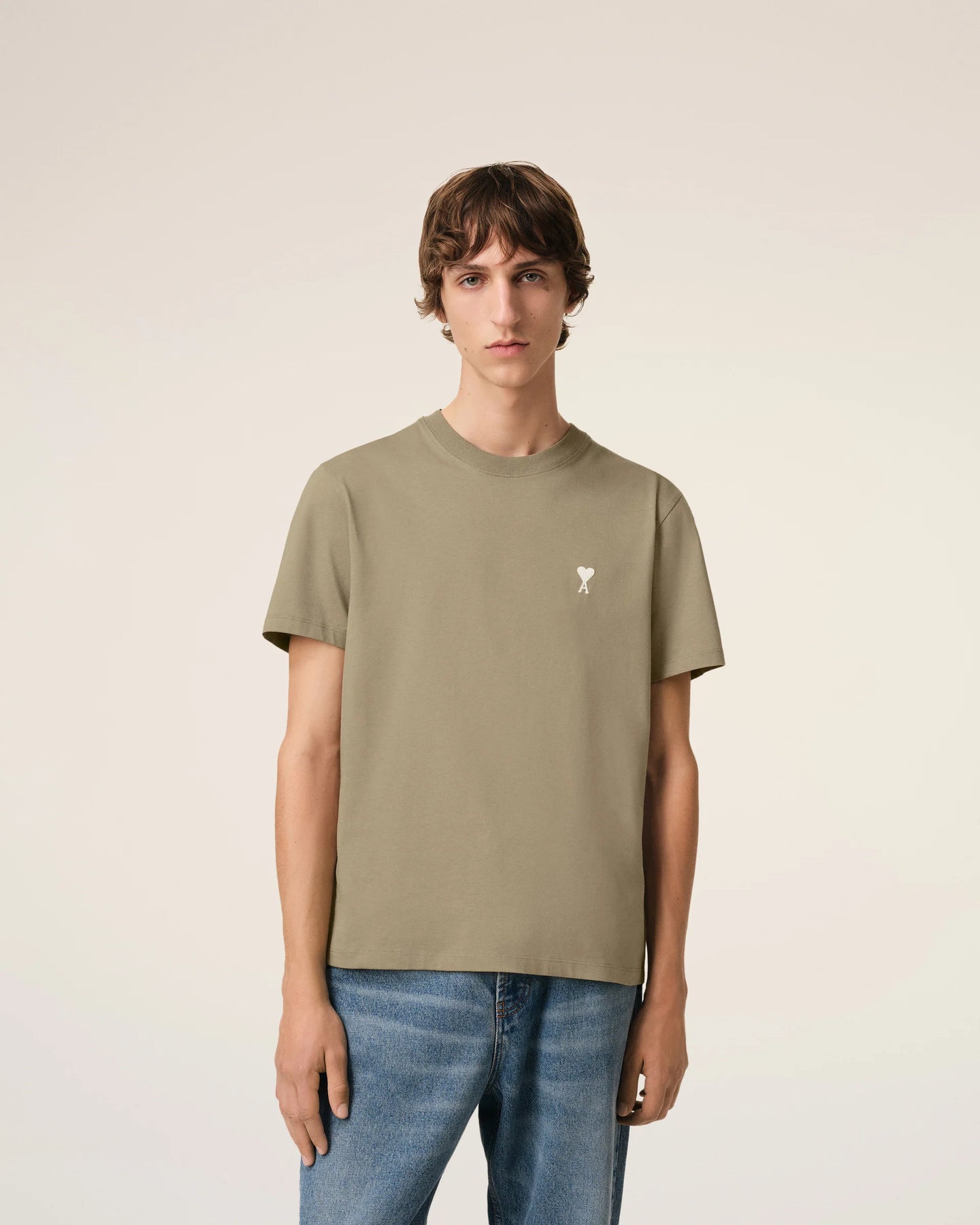AMI T-shirt Ami de Coeur Ecru Laurier