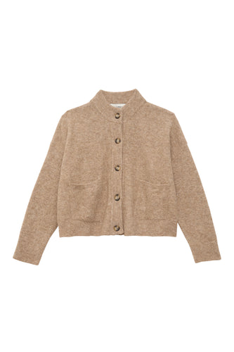 Bellepiece Cardigan Huxley en Laine Desert