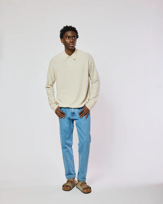 Homecore Polo Ibiskus en Lin Ecru