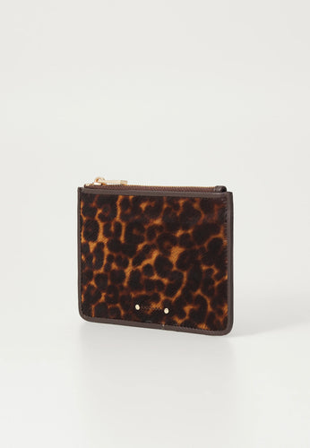 Vanessa bruno Porte Carte en Cuir Fauve