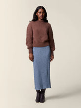 Charger l&#39;image dans la galerie, Rouje Pull Mara en Mohair Marron Glace