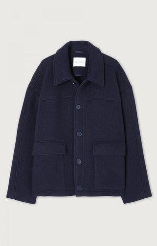 American vintage Manteau Bazybay en Laine Navy