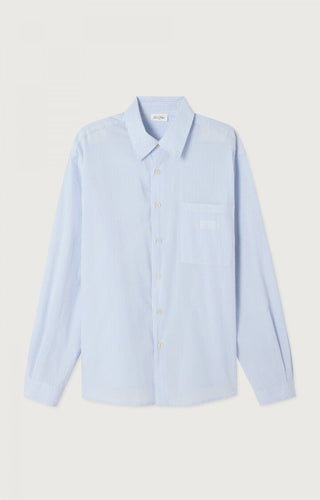 American vintage Chemise Eluabird Rayures Bleu