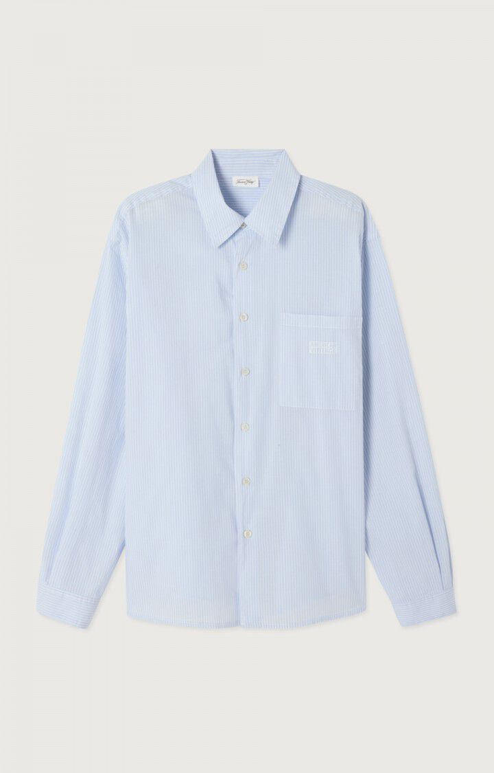 American vintage Chemise Eluabird Rayures Bleu