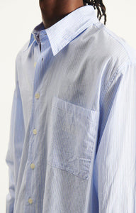American vintage Chemise Eluabird Rayures Bleu