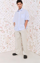 Charger l'image dans la galerie, American vintage Chemise Eluabird Manches Courtes Rayures Bleu