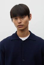 Charger l'image dans la galerie, Norse Projects Cardigan Aldrup Lambswool Dark Navy