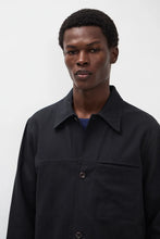 Charger l'image dans la galerie, Norse Projects Surchemise Arresskov Coton Lin Dark Navy