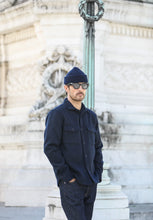 Charger l'image dans la galerie, Drapeau Noir Surchemise en Laine Navy