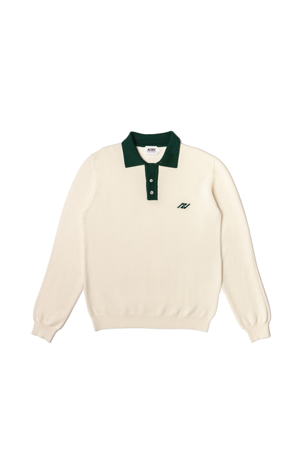 AUTRY Polo Tricot Sporty Ivoire
