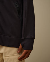 Charger l&#39;image dans la galerie, C.P. Company Hoodie Diagonal Raised Fleece Goggle Total Eclipse