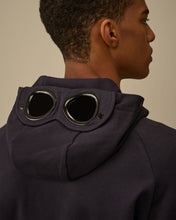 Charger l&#39;image dans la galerie, C.P. Company Hoodie Diagonal Raised Fleece Goggle Total Eclipse