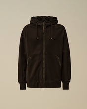Charger l&#39;image dans la galerie, C.P. Company Hoodie Diagonal Raised Fleece Goggle Black