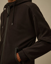 Charger l&#39;image dans la galerie, C.P. Company Hoodie Diagonal Raised Fleece Goggle Black
