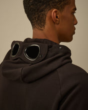 Charger l&#39;image dans la galerie, C.P. Company Hoodie Diagonal Raised Fleece Goggle Black