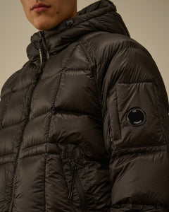 C.P. Company Veste DD Shell Hooded Down Puffer Black