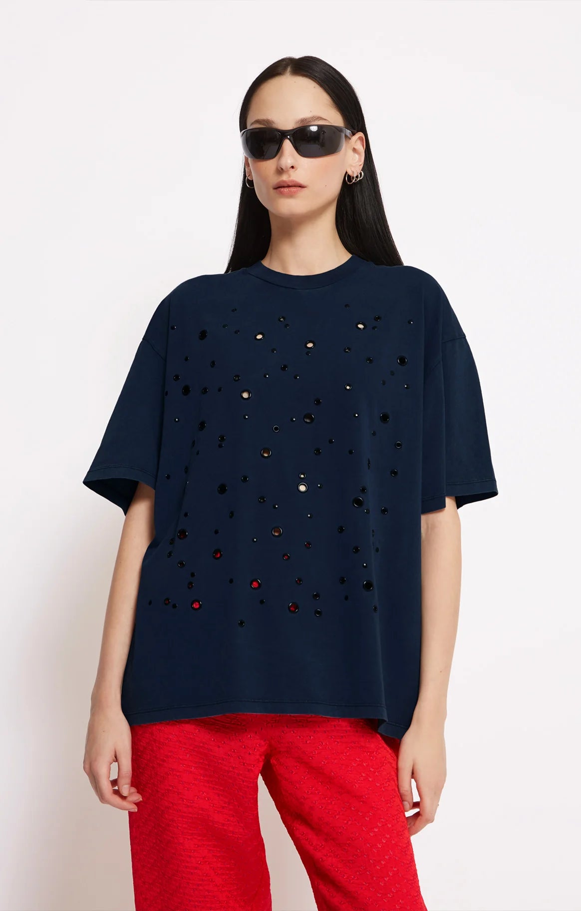 Roseanna T-shirt Homer Studs Denim