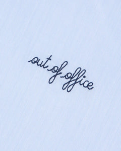 Maison Labiche Chemise Malesherbes Out of Office Sky Blue