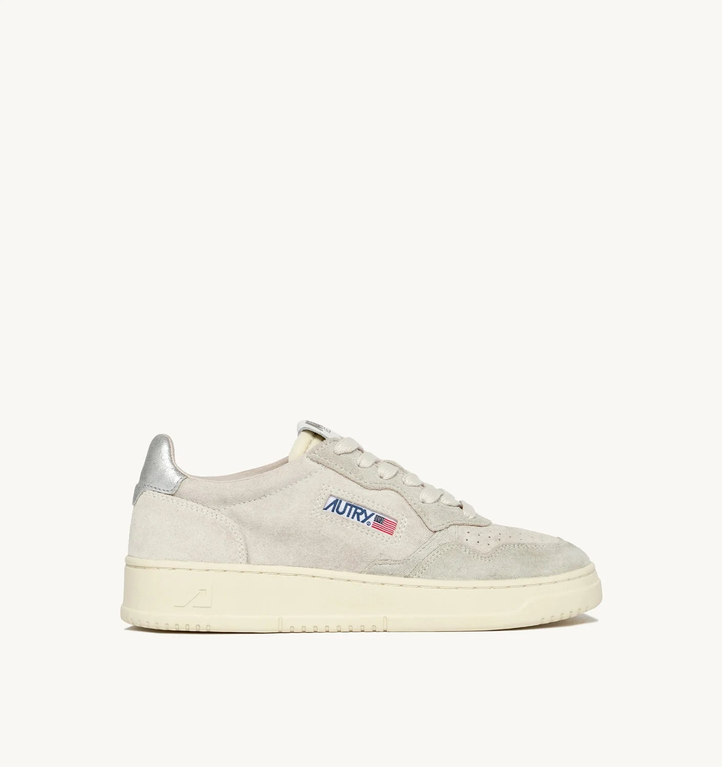 Autry Sneakers Medalist 01 Low Mix Suede Cream XS13