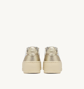 Autry Sneakers Plateform Leather Platinum WB16