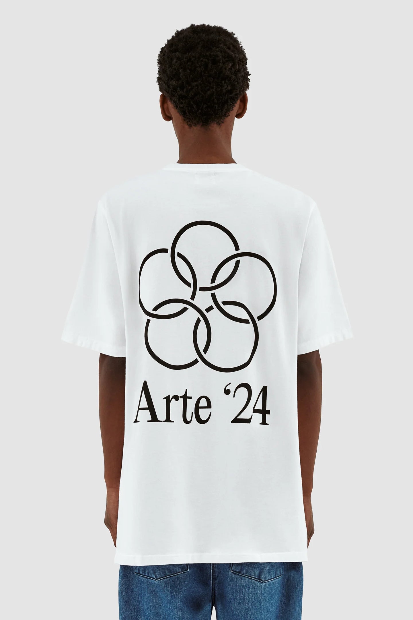 Arte T-Shirt Teo Back Rings White